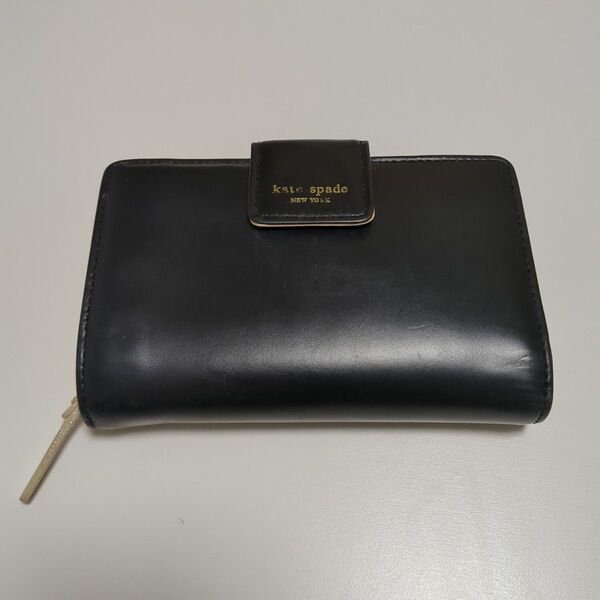 kate spade 二つ折り財布 黒