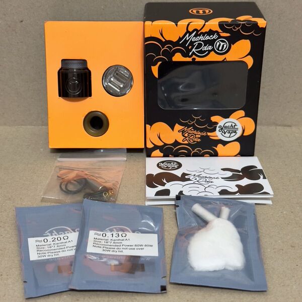 Yacht Vape Meshlock RDA BLACK ヨットベイプ メッシュロック 濃厚 爆煙 メッシュコイル【中古極美品】