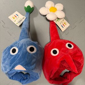 ピクミン なりきり帽子 赤ピクミン ぬいぐるみ 青ピクミン 帽子 セット