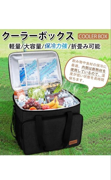 クーラーボックス 保冷バッグ 30L大容量 折り畳み収納 クーラーバッグ 保冷 最強 保温 アウトドア キャンプ ピクニック 新品