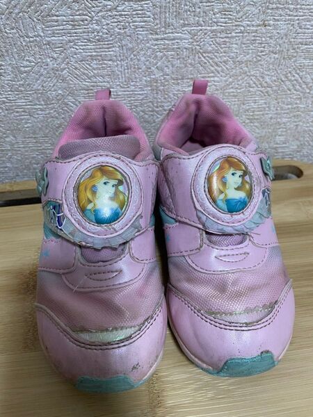 靴 18cm プリンセス ピンク アリエル スニーカー 女の子向けスニーカー 子供用靴