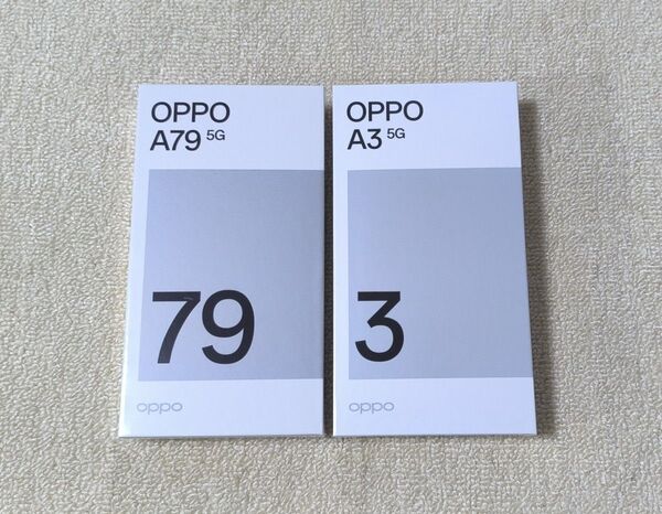 新品 未開封 2台セット OPPO A79 5G OPPO A3 5G