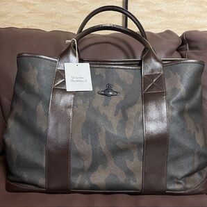 Vivienne Westwood ボストンバッグ カモフラージュ柄 ブラウン