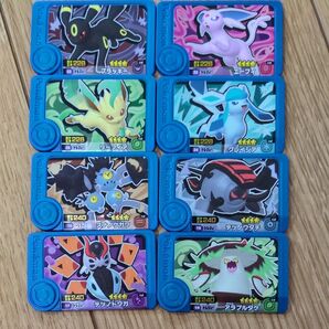 ポケモンフレンダ! トレジャーポケモン8枚セット!ブラッキー エーフィ リーフィア グレイシア他4枚