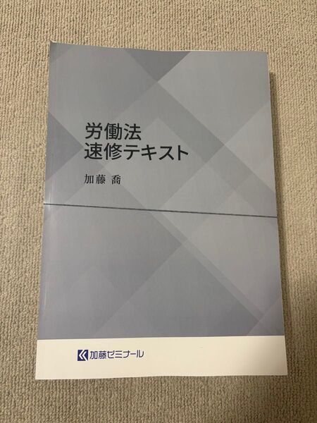 加藤ゼミナール 2025 労働速修テキスト司法試験 予備試験 裁断済み 選択科目司法試験講座 法科大学院 法学部 論文問題