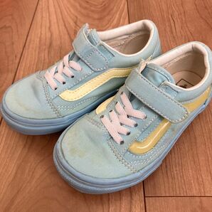VANS キッズ スニーカー 水色