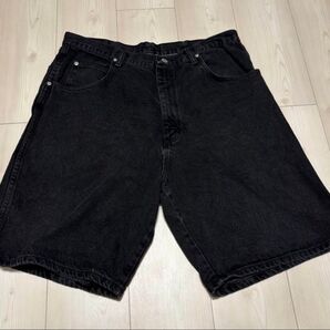 ブラックデニムショートパンツ