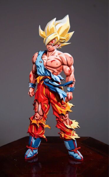 ドラゴンボールフィギュア 伝説の超サイヤ人 孫悟空 リペイント フィギュア