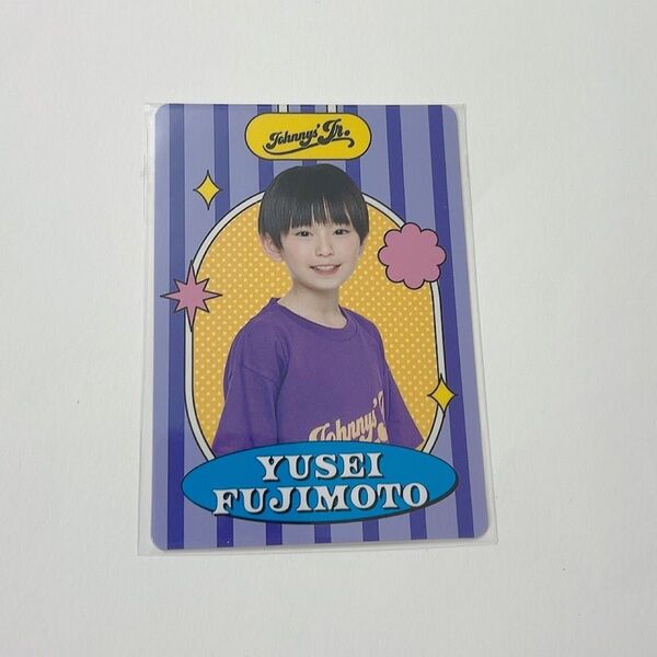 関西 ジュニア 藤本有惺 プロカ プロフィールカード