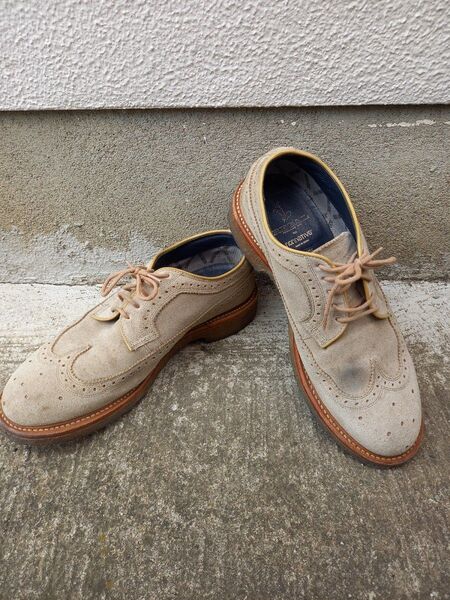REGAL ウイングチップシューズ スエード ベージュ nonnative × REGAL/26cm/BEG/ゴアテックス 26㎝