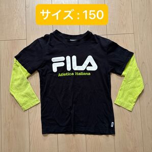 FILA 長袖Tシャツ 150 ブラック フィラ
