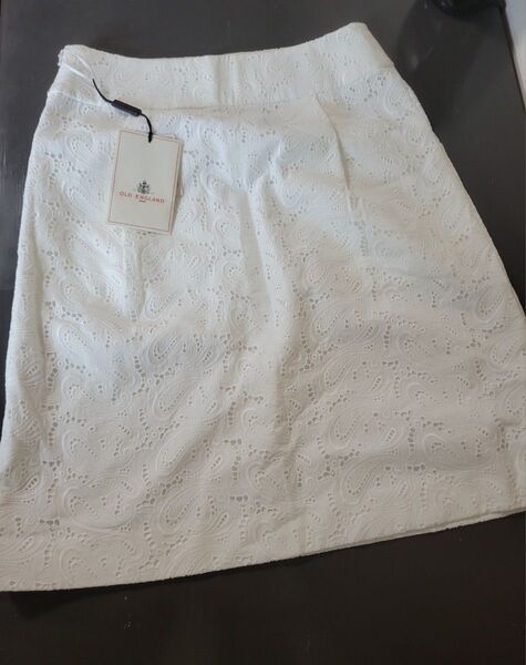 OLD ENGLAND レーススカート 白 ホワイト 38 新品 未使用