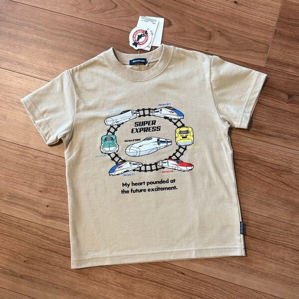 新幹線 Tシャツ 半袖 ムージョンジョン 110cm ドクターイエロー のぞみ はやぶさ こまち かがやき アルファエックス