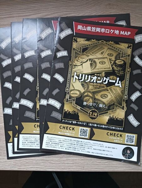 5枚 劇場版トリリオンゲーム 岡山県笠岡市ロケ地MAP