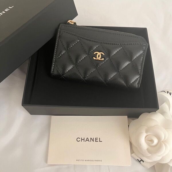 CHANEL フラグメントケース ミニ財布 ジップカードケース コインケース シャネル