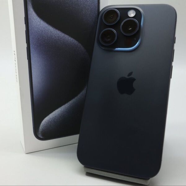 【バッテリー100%】iPhone15 Pro 128GB ブルーチタニウム