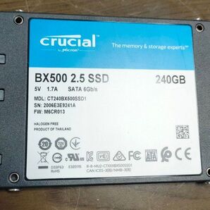 中古 Crucial BX500 SATA SSD240GB