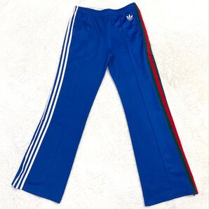 未使用級 アディダスグッチ フレアトラックパンツ シェリーライン 3ストライプス ジャージ トラックパンツ