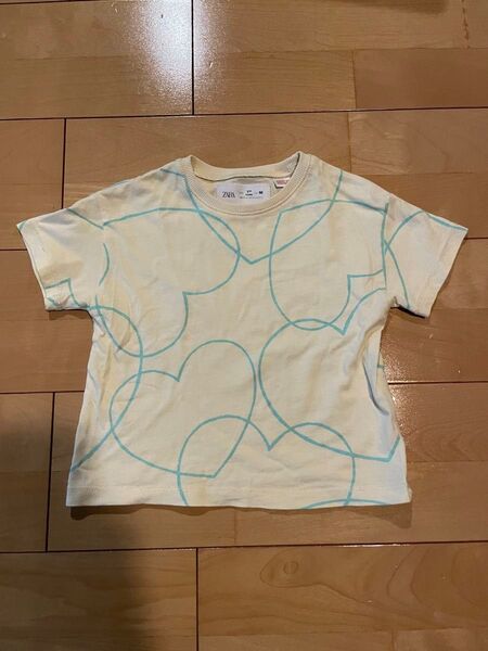 ZARA ハート柄Tシャツ 86cm