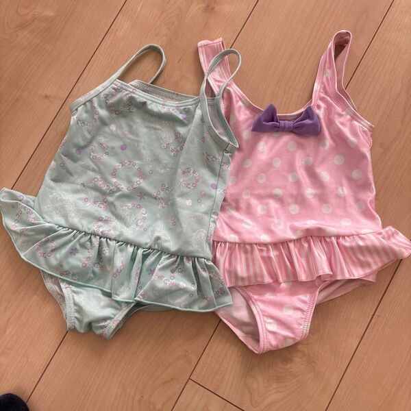 女の子 水着 90、95cm 2枚セット