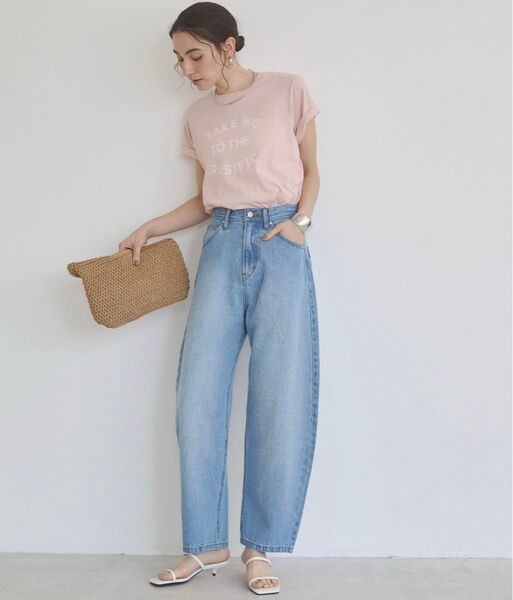 【新品】カーブデニムパンツ サイズL