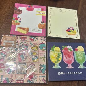 スゥイーツ系メモ帳4点セット まとめ売り