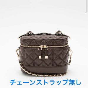 RANDA ランダ キルティング バニティバッグ ブラウン 2way