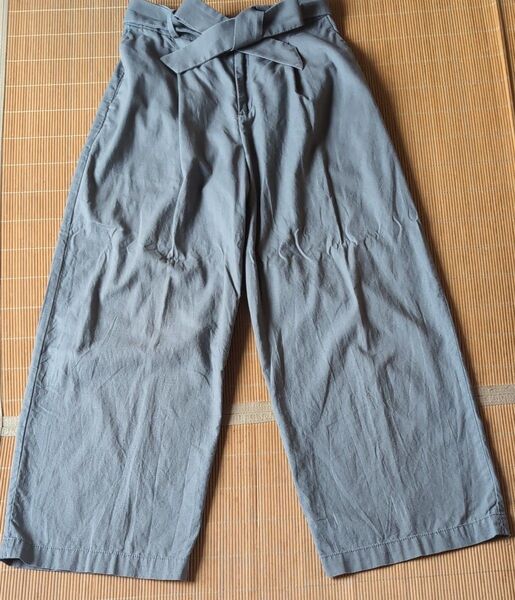 UNIQLO レディース ワイドパンツ スラックス グレー