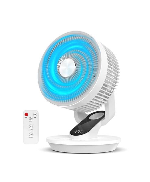 空気循環扇 サーキュレーター dcモーター 扇風機 【2025年革新モデル 極静音 節電対策】 6段階風量調節 360°自動首振り