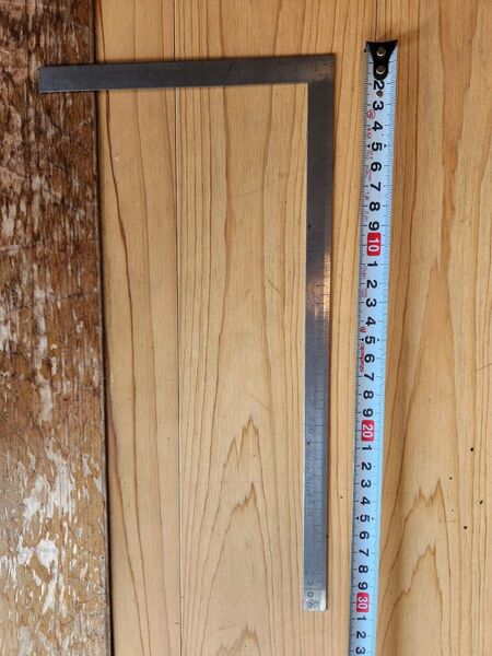 直角定規 金属製 30cm