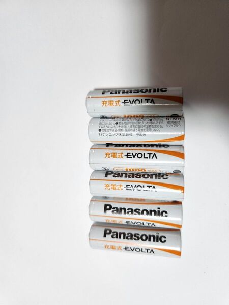Panasonic 充電式EVOLTA 乾電池 6本セット