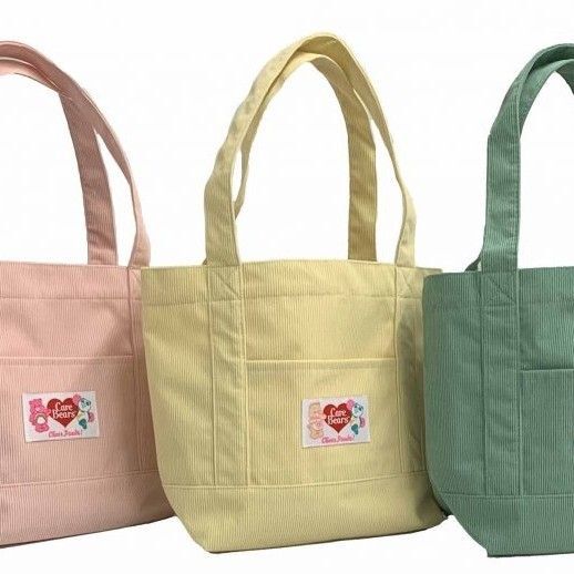 ケアベア チアパンダ 春色コーデュロイバッグ