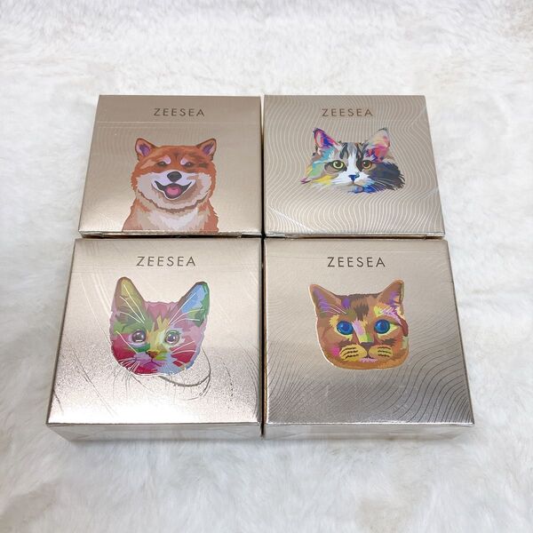 ZEESEA アイシャドウパレット 4個 N01 N02 C01 D05