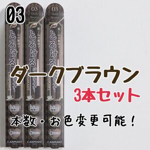 キャンメイク 03 ダークブラウン アイライナー クリーミータッチライナー ジェルライナー とろける書き心地
