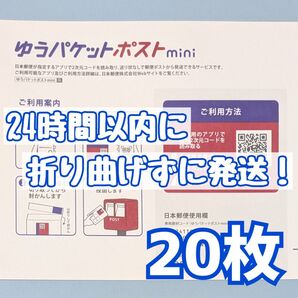 20枚 ゆうパケットポストmini ゆうパケットポストミニ 封筒 発送 専用