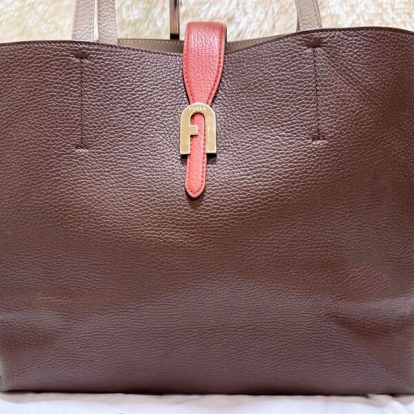 フルラ アーチロゴ トートバッグ ビジネスバック ソフィアL ブラウン FURLA