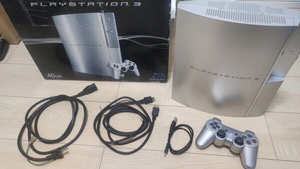 ジャンク品 FW3.55 プレイステーション3 サテン・シルバー(CECHH00 SS)