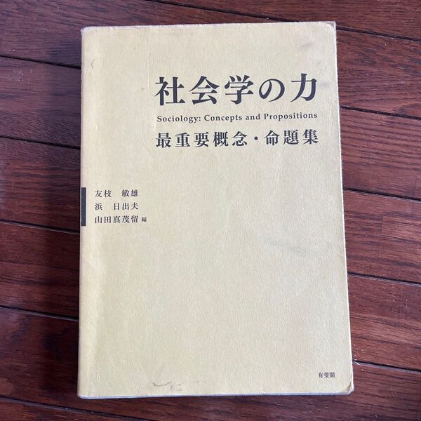 社会学の力 最重要概念・命題集 友枝敏雄/編 浜日出夫/編 山田真茂留/編