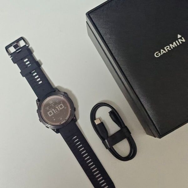 美品 GARMIN ガーミン Fenix7x pro Sapphire dual power Suica バンド未使用