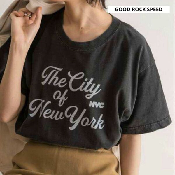 NYC LOGO Tee GOOD ROCK SPEED半袖カットソー Tシャツ ヴィンテージ風