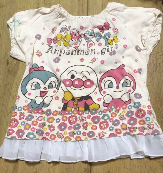緊急値下げ アンパンマン フリル Tシャツ 90サイズ