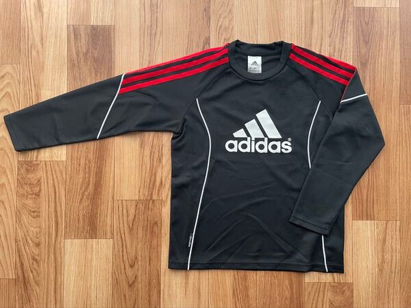 adidas アディダス 長袖Tシャツ 140 黒