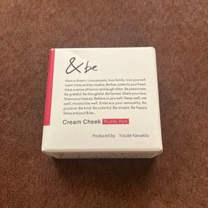 【新品未開封】&be 河北祐介 クリームチーク Ruddy Red