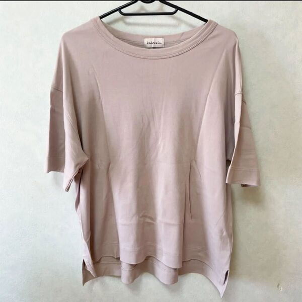tsukuru&lin 接触冷感Tシャツくすみピンク