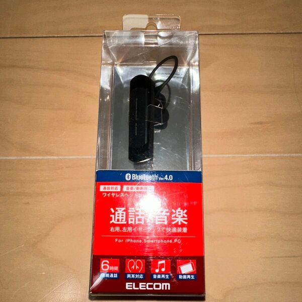 新品 ELECOM エレコム ヘッドセット ワイヤレスBluetooth 片耳 LBT-HS20MMPBK