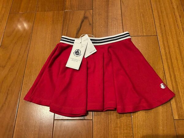 PETIT BATEAU 赤 スカート 3ans/95cm