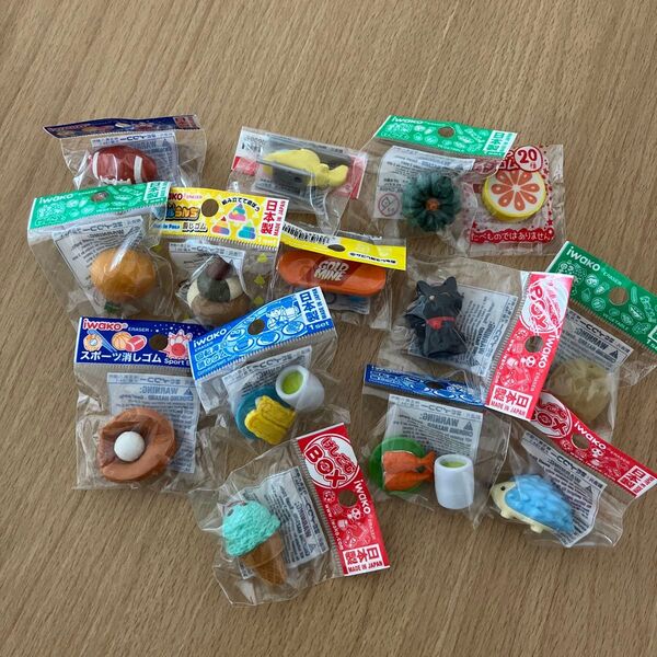 イワコー おもしろ消しゴム14個