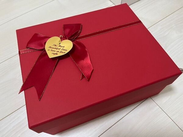 梱包用ボックス ギフトボックス ラッピング用品 パッケージ 誕生日 簡単包装 赤