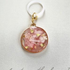 レジン本物の桜の花びらを使ったアンブレラマーカー ハンドメイド アクセサリー