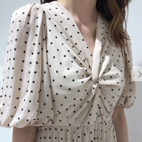 snidel シフォンドットワンピース